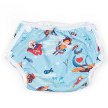 Load image into Gallery viewer, Evolving Bathing Suit Diaper 8-35 lbs, Pirates
